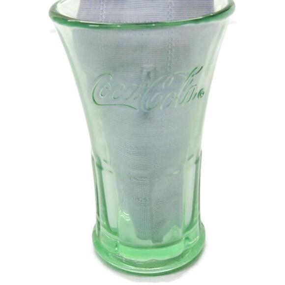 Green Coca-Cola Shot Glass Man Cave Bar Novelty - Picture 11 of 12